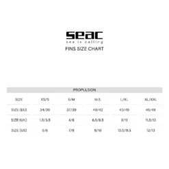 SEAC Propulsion Diving Fins -AquaTrek Shop seac propulsion diving fins 9